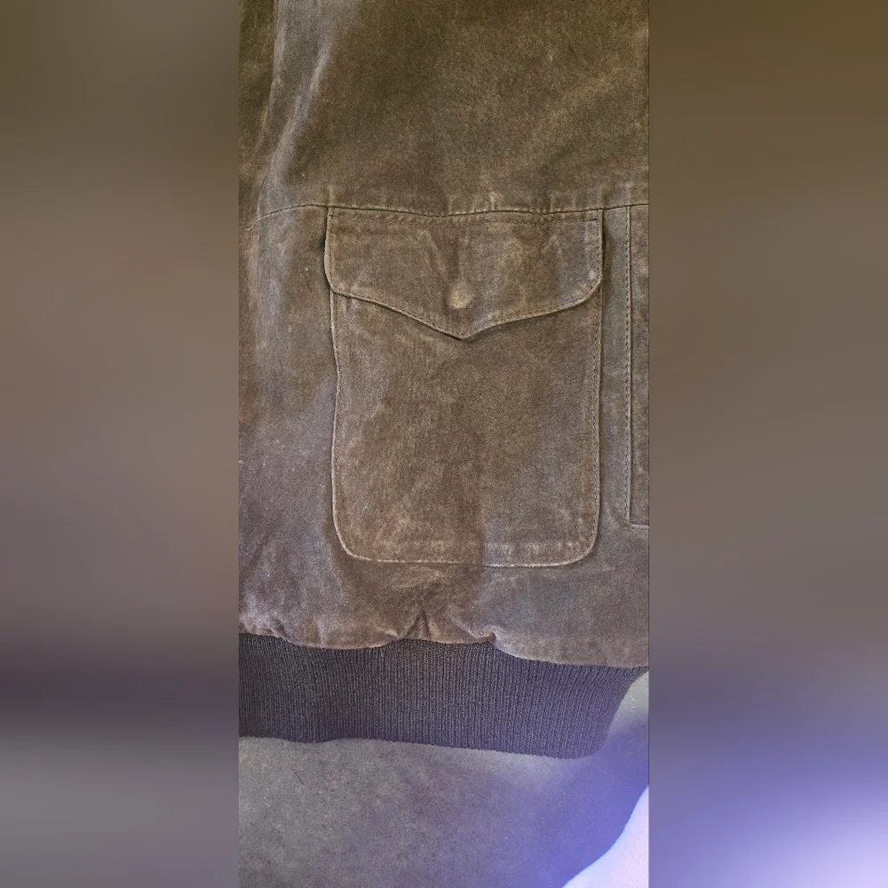 Vintage middlebroon Suede Bomber Jacket - Brown - Picture 12 of 12